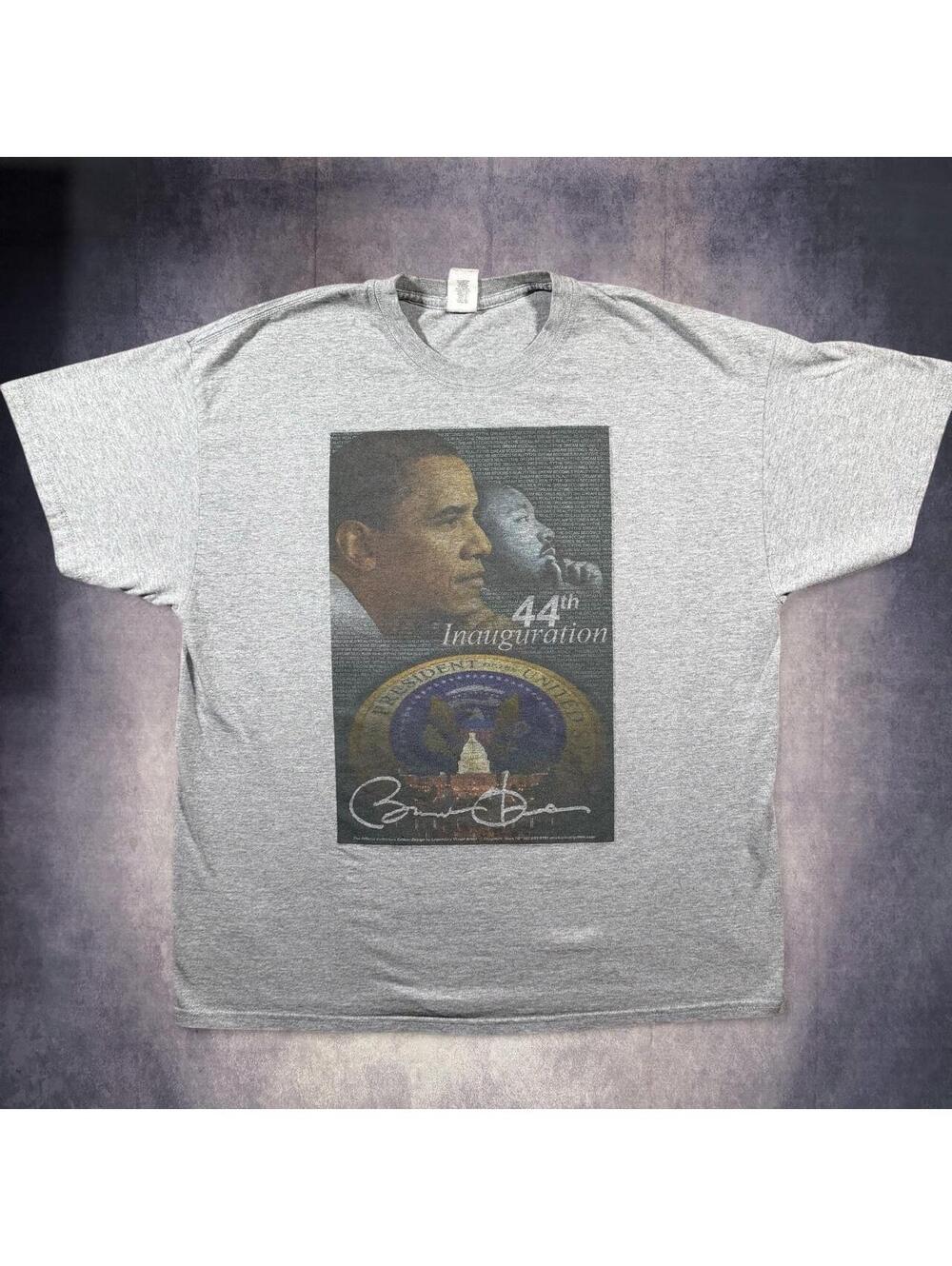 Vintage 2008 Barack Obama x Martin Luther King 44th inauguration cotton t-shirt